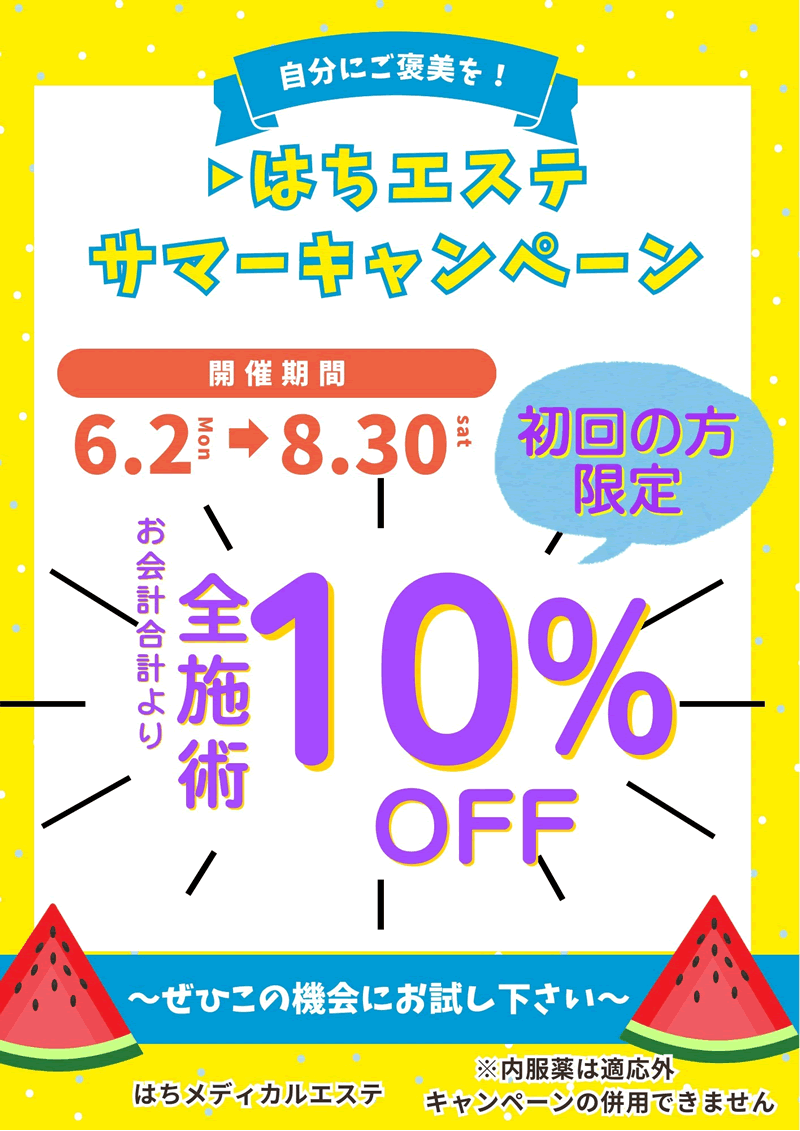 はちエステサマーキャンペーン